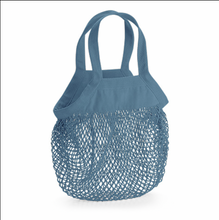 Load image into Gallery viewer, AIRFORCE BLUE - Organic Cotton Mesh Grocery Bag