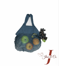 Load image into Gallery viewer, Blue Organic Grocery Bag