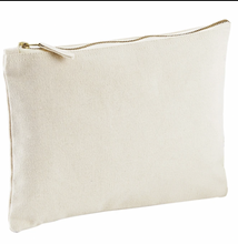 Load image into Gallery viewer, Canvas Pouch Beige Quality Cotton