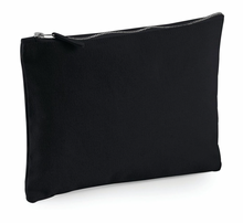 Load image into Gallery viewer, Canvas Pouch - Black Quality Cotton