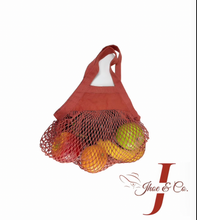 Load image into Gallery viewer, RUSTIC TOMATO - Organic Cotton Mesh Grocery Bag
