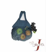 Load image into Gallery viewer, Blue Organic Grocery Bag 
