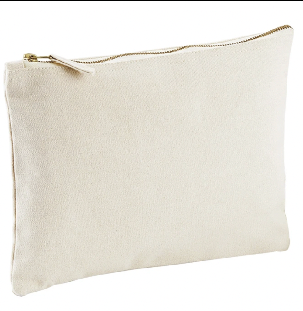 Canvas Pouch Beige Quality Cotton