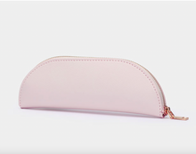 Load image into Gallery viewer, GOUACHE PINK CRESCENT - Leather Pencil Case (NAME)
