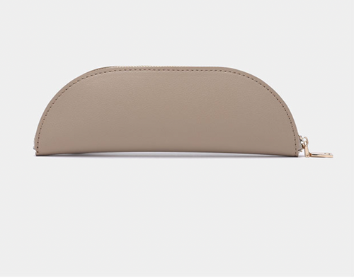 Khaki Personalised Leather Pencil Case