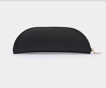 Load image into Gallery viewer, Night Black Personalised Leather Pencil Case
