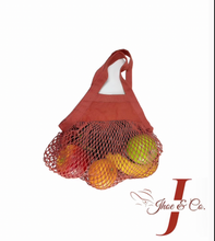 Load image into Gallery viewer, RUSTIC TOMATO - Organic Cotton Mesh Grocery Bag
