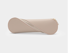 Load image into Gallery viewer, KHAKI PRETZEL - Leather Pencil Case ( INITIALS ONLY )
