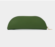 Load image into Gallery viewer, GREEN CRESCENT - Leather Pencil Case (NAME)
