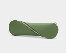 Load image into Gallery viewer, GREEN PRETZEL - Leather Pencil Case (NAME)
