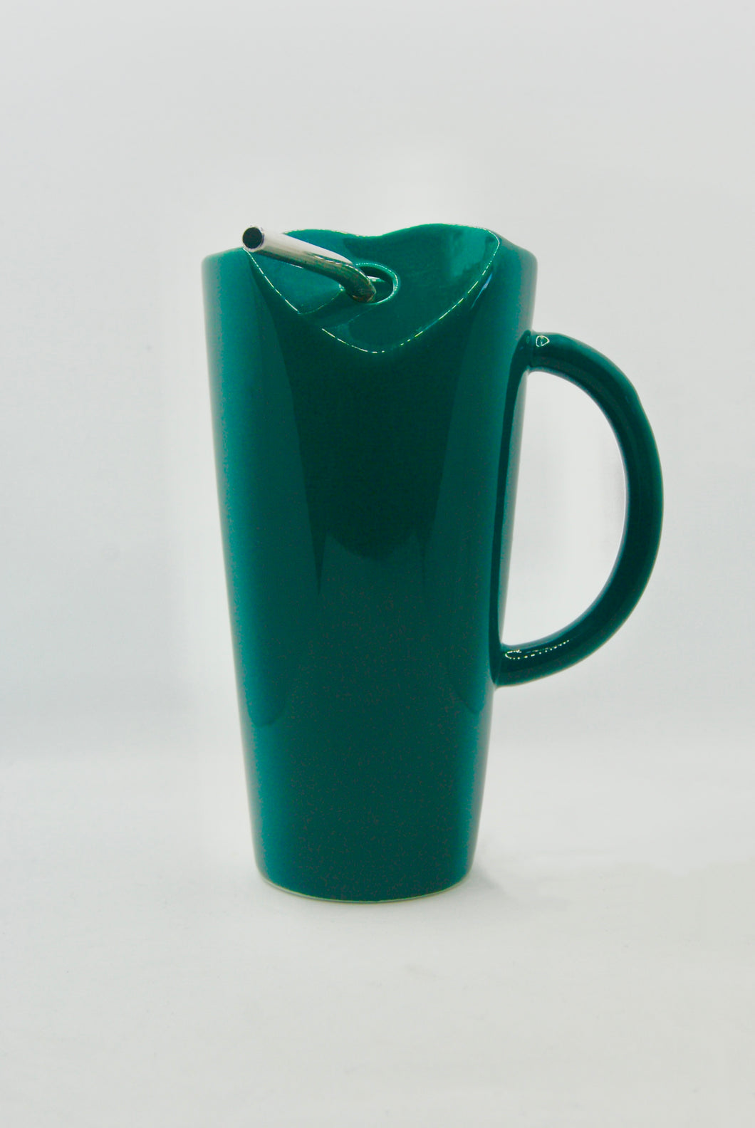 Green Heart Shaped Ceramic Mug - 480ml