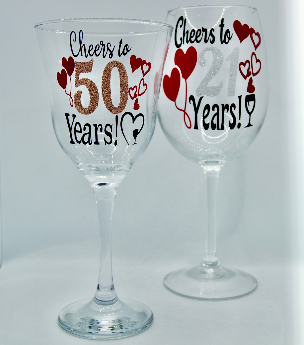 Red Wine “Cheers To…” 370mL Glass