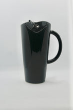 Load image into Gallery viewer, Black Ceramic Heart Shaped Mug - 480ml
