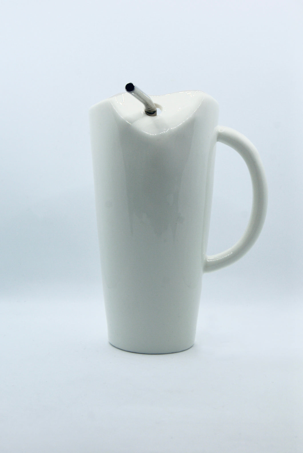 White Heart Shaped Ceramic Mug - 480ml